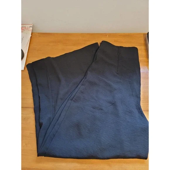 New 100% Polyester Black High Rise wide leg Women's Trousers XL - Picture 4 of 9